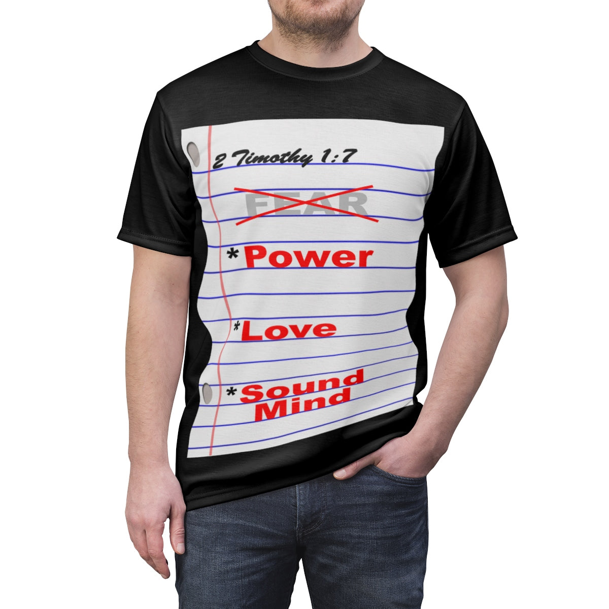 NO FEAR Tee (AOP) - Obsidian's LLC