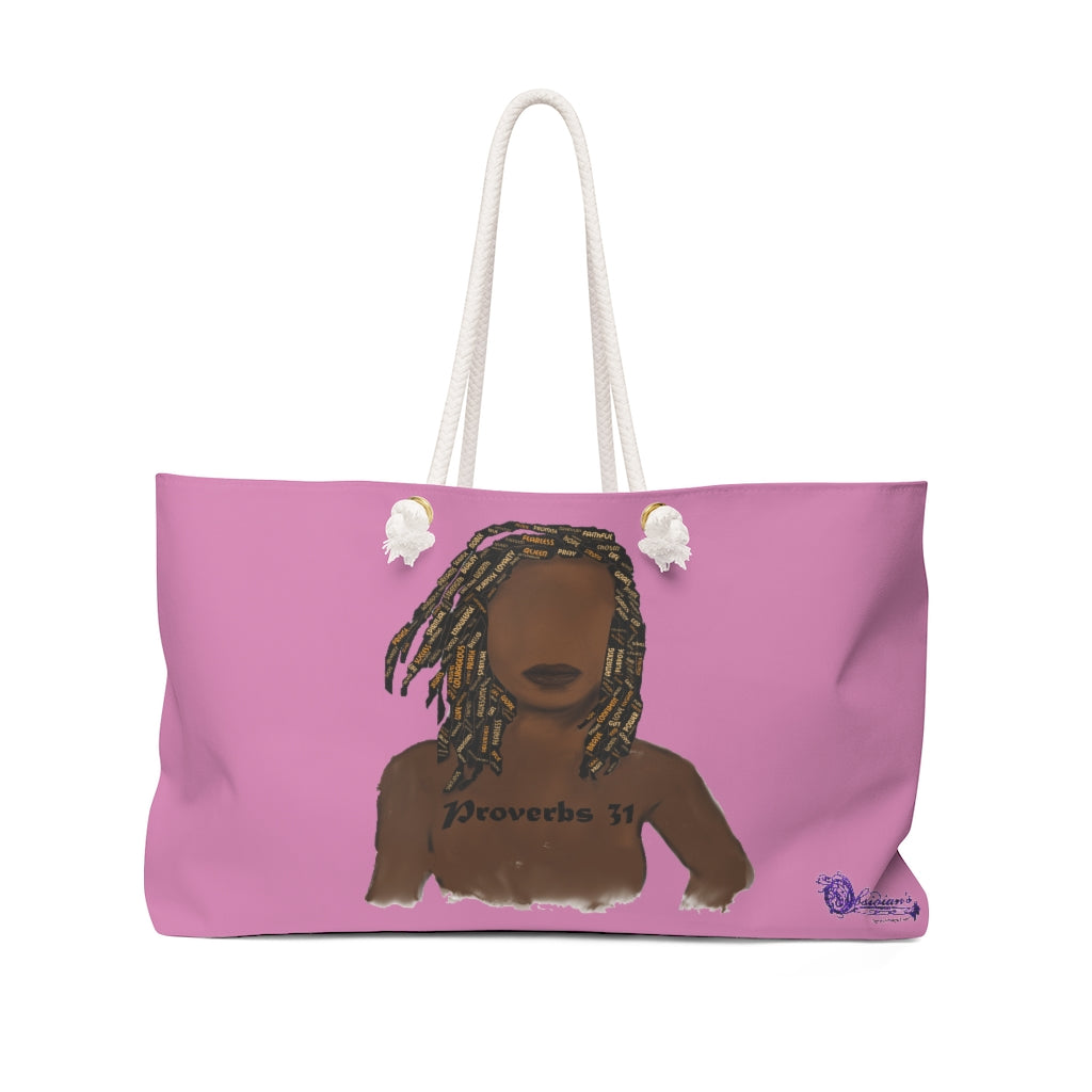 Proverbs 31 Locs Weekender Bag - Obsidian's LLC