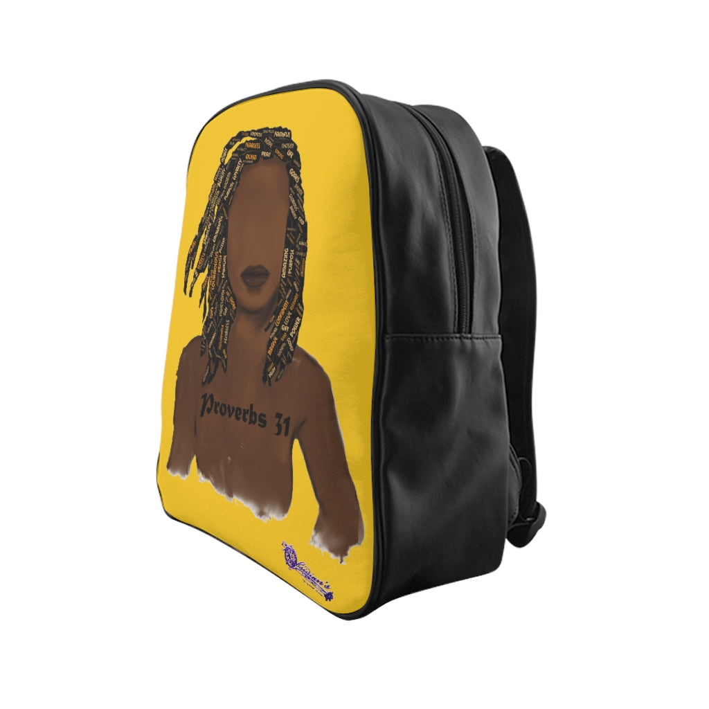 Proverbs 31 Locs School Backpack - Obsidian's LLC