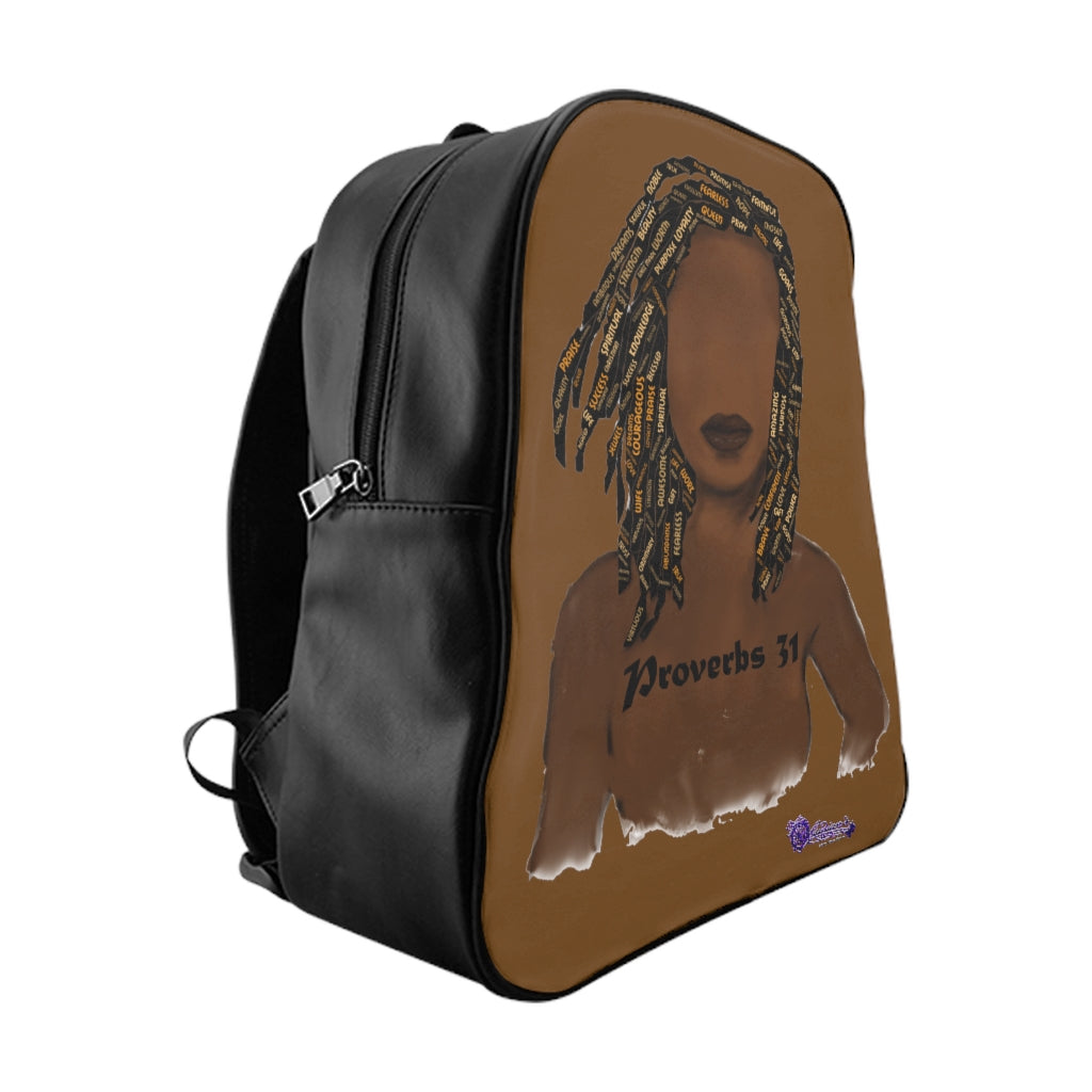 Proverbs 31 Locs School Backpack - Obsidian's LLC