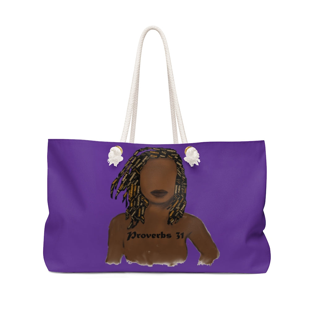 Proverbs 31 Locs Weekender Bag - Obsidian's LLC