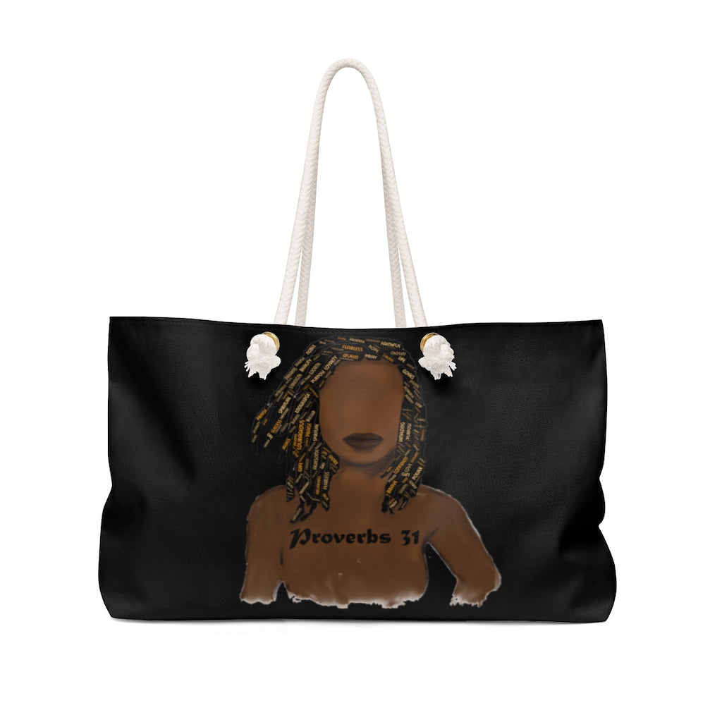 Proverbs 31 Locs Weekender Bag - Obsidian's LLC