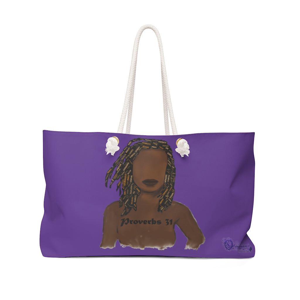 Proverbs 31 Locs Weekender Bag - Obsidian's LLC