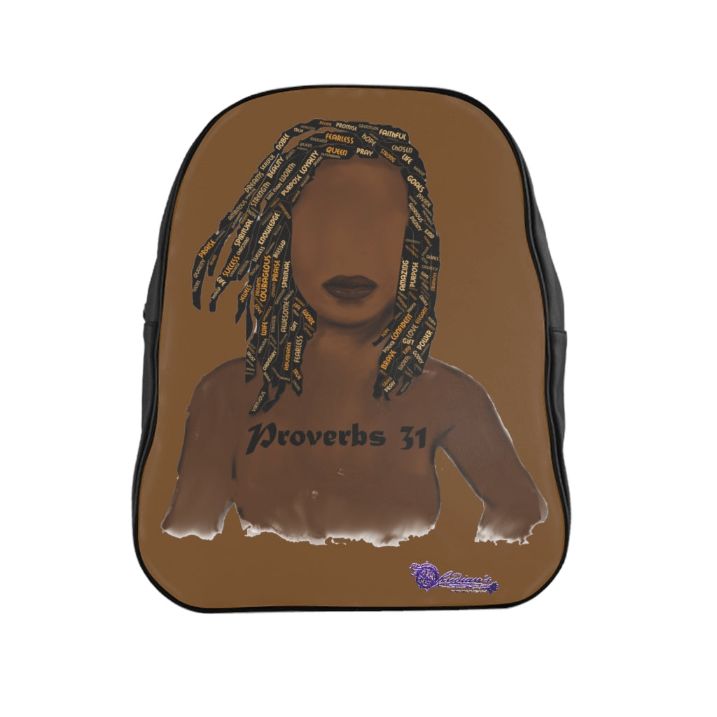 Proverbs 31 Locs School Backpack - Obsidian's LLC