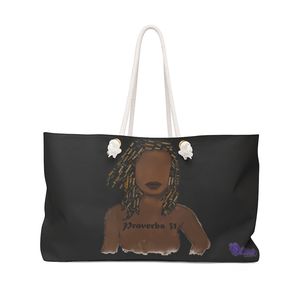 Proverbs 31 Locs Weekender Bag - Obsidian's LLC