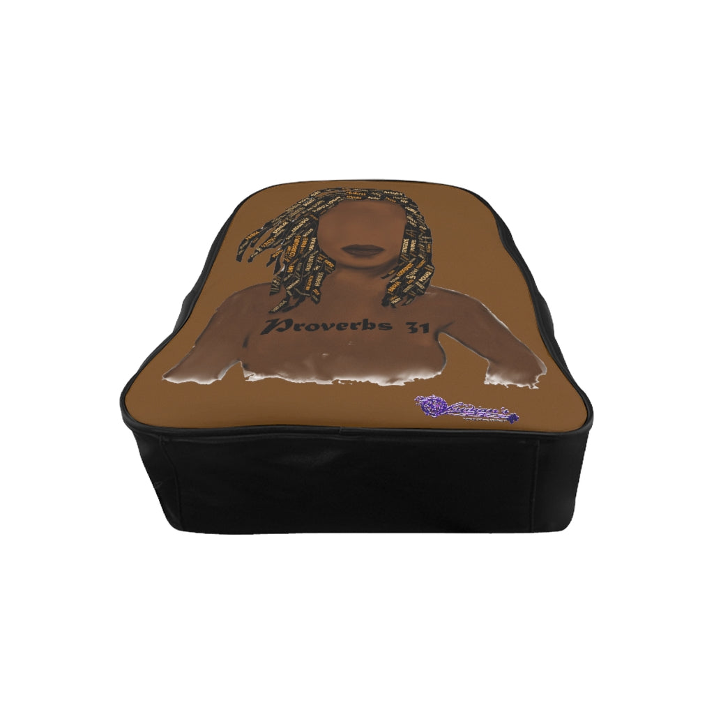 Proverbs 31 Locs School Backpack - Obsidian's LLC