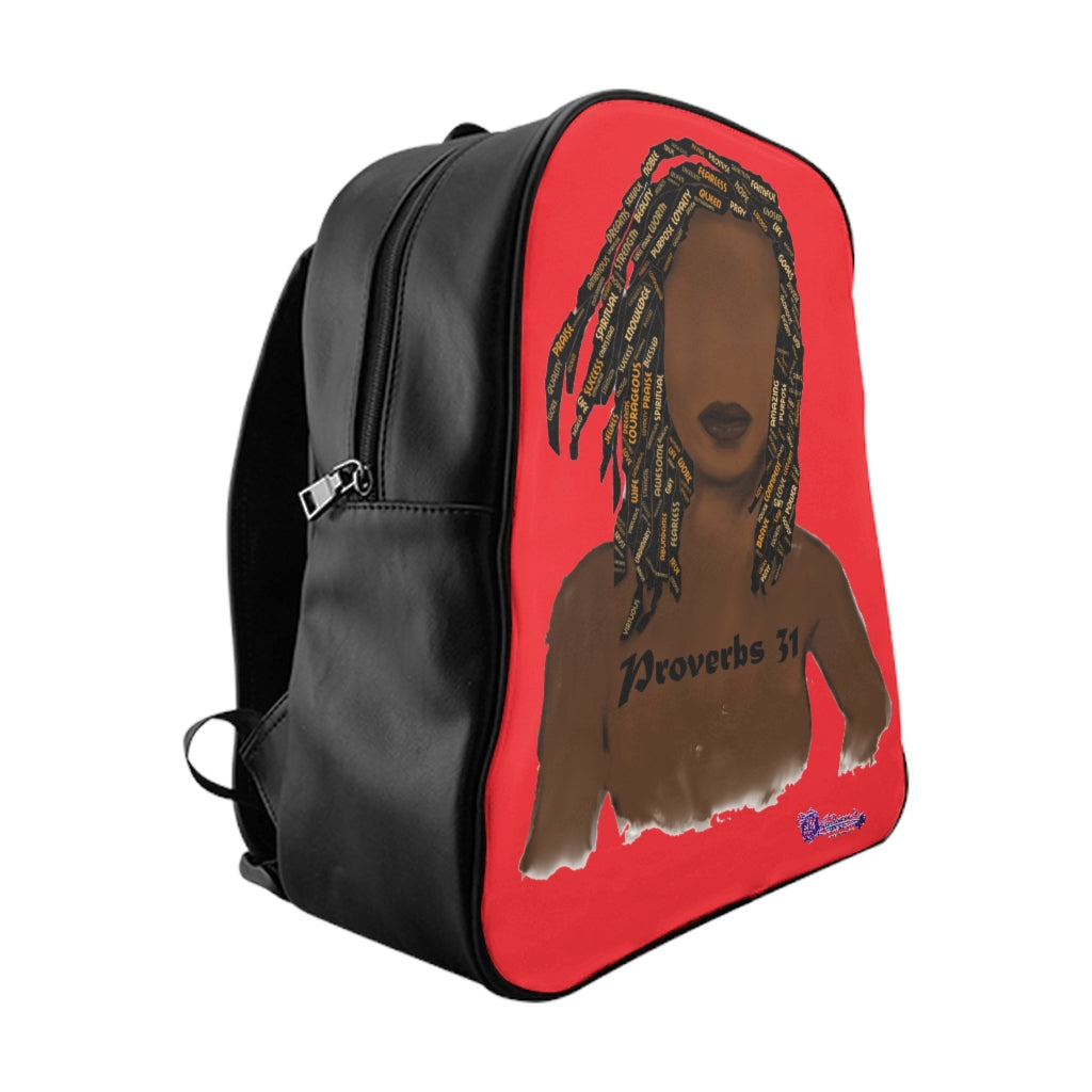 Proverbs 31 Locs School Backpack - Obsidian's LLC