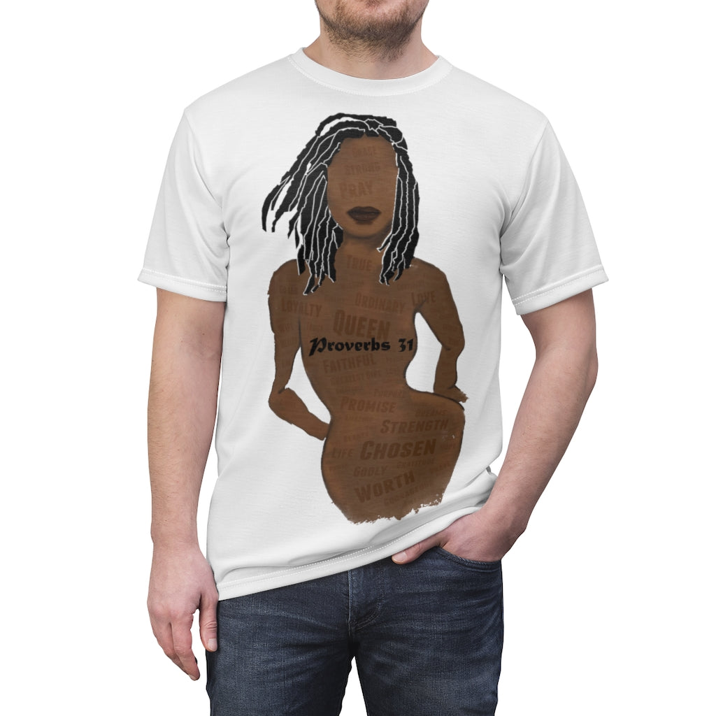 Proverbs 31 Loc Lady T-Shirt (AOP) - Obsidian's LLC