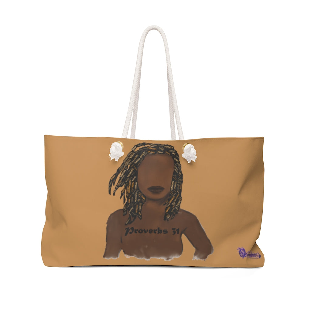 Proverbs 31 Locs Weekender Bag - Obsidian's LLC