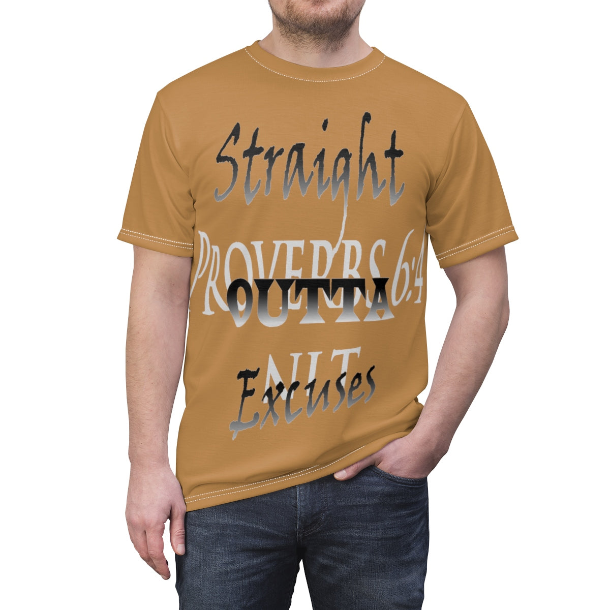 Straight Outta Excuses Tee (AOP) - Obsidian's LLC