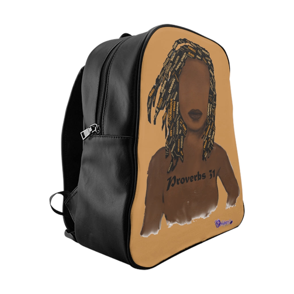 Proverbs 31 Locs School Backpack - Obsidian's LLC