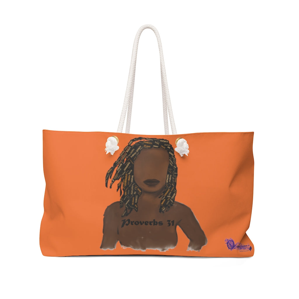 Proverbs 31 Locs Weekender Bag - Obsidian's LLC