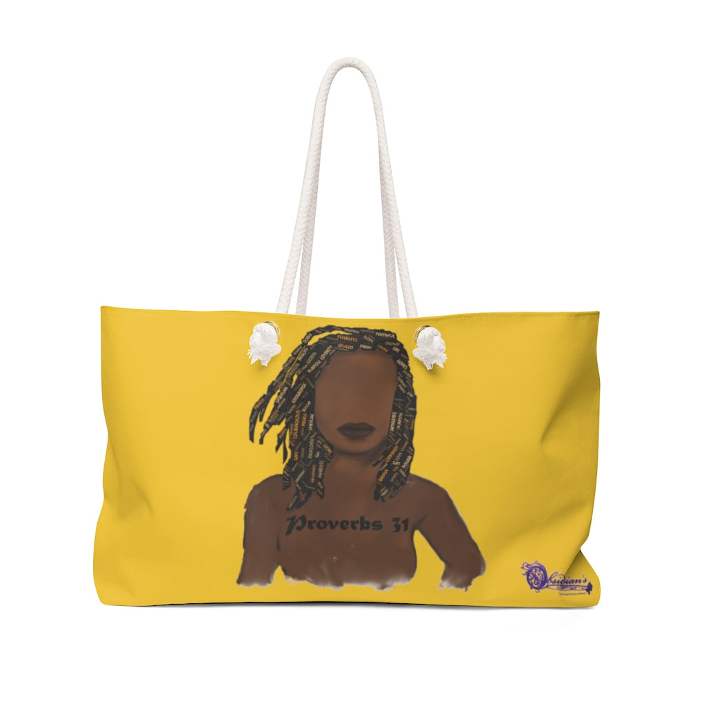 Proverbs 31 Locs Weekender Bag - Obsidian's LLC