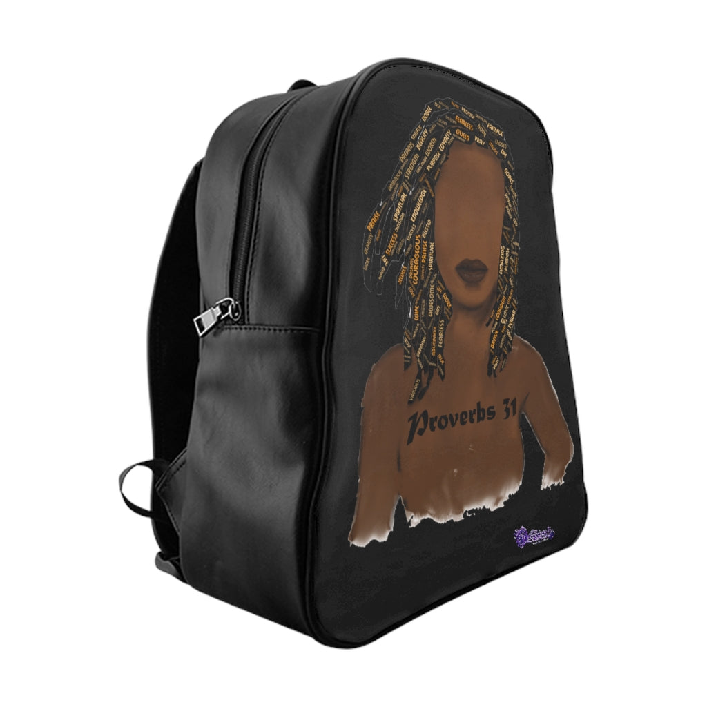 Proverbs 31 Locs School Backpack - Obsidian's LLC