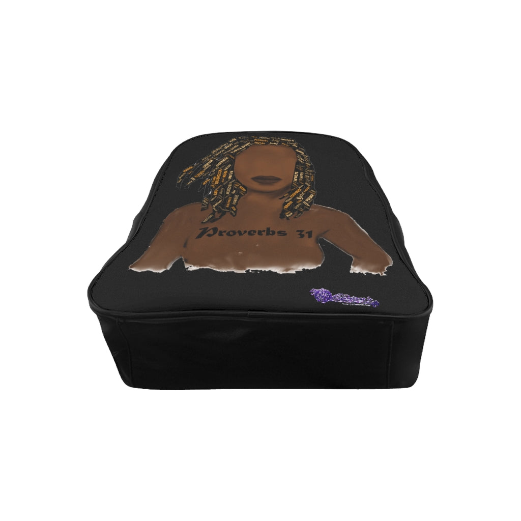 Proverbs 31 Locs School Backpack - Obsidian's LLC