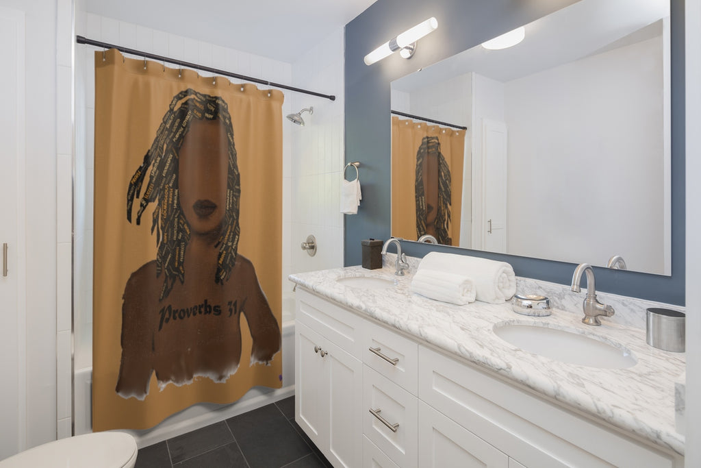 Proverbs 31 Locs Shower Curtains - Obsidian's LLC