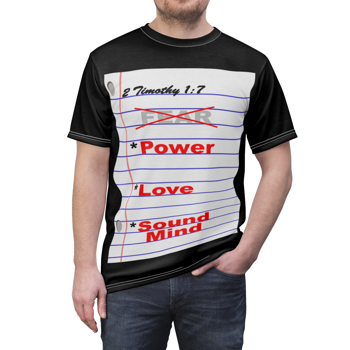 NO FEAR Tee (AOP) - Obsidian's LLC