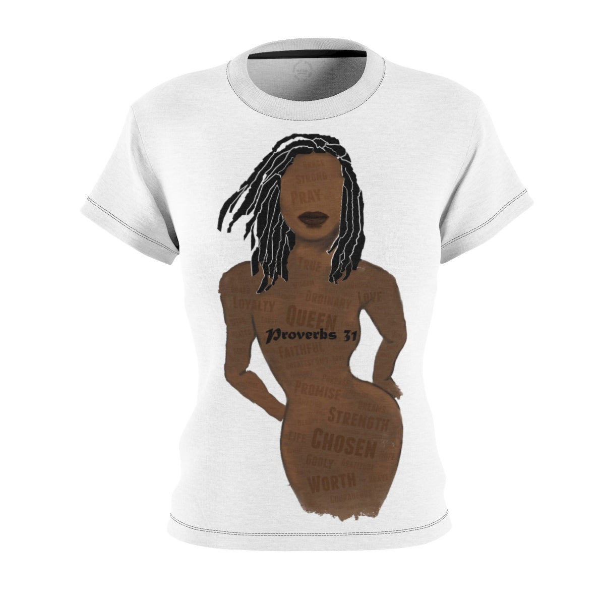 Proverbs 31 Loc Lady Women's Tee (AOP) - Obsidian's LLC