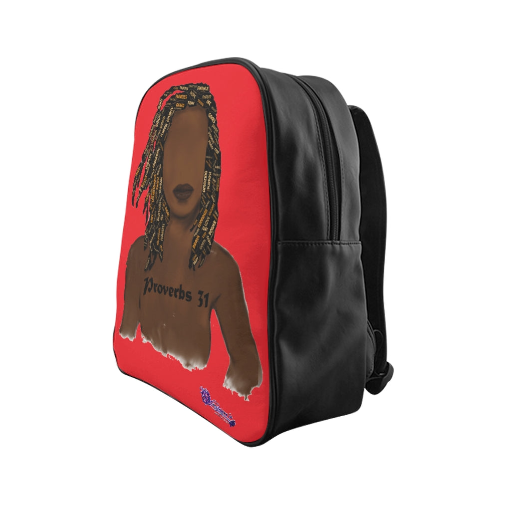 Proverbs 31 Locs School Backpack - Obsidian's LLC