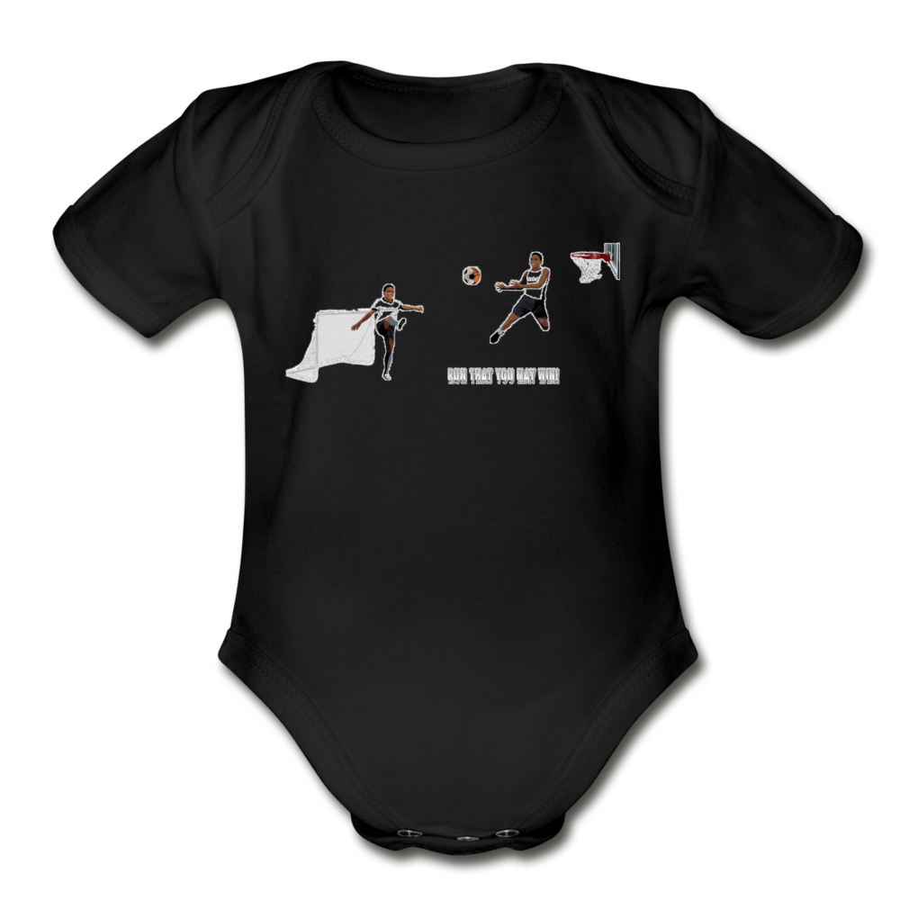 Amari Organic Short Sleeve Baby Bodysuit - Obsidian's LLC
