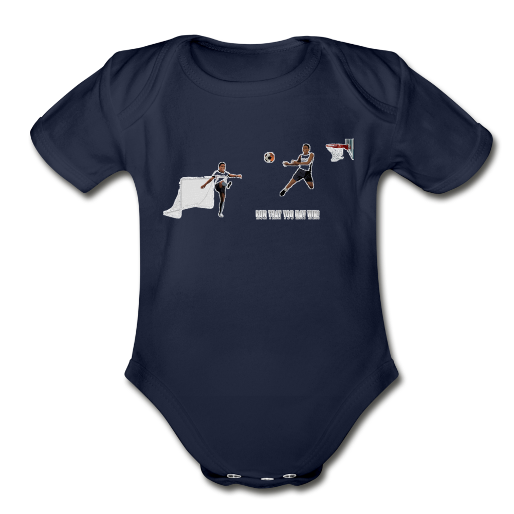 Amari Organic Short Sleeve Baby Bodysuit - Obsidian's LLC