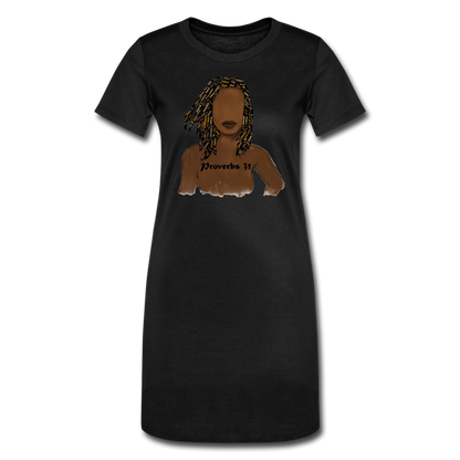 Proverbs 31 Locs T-Shirt Dress - Obsidian's LLC