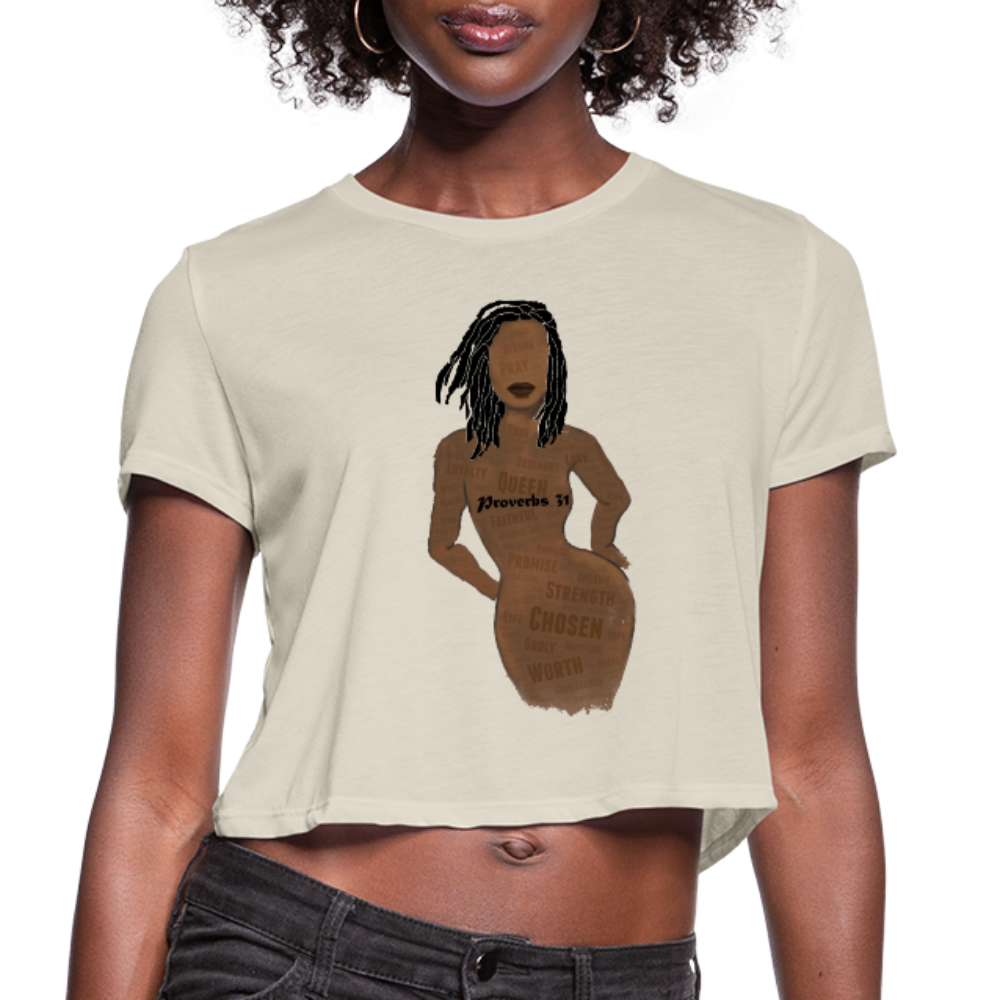 Proverbs 31 Loc Lady Cropped T-Shirt - Obsidian's LLC
