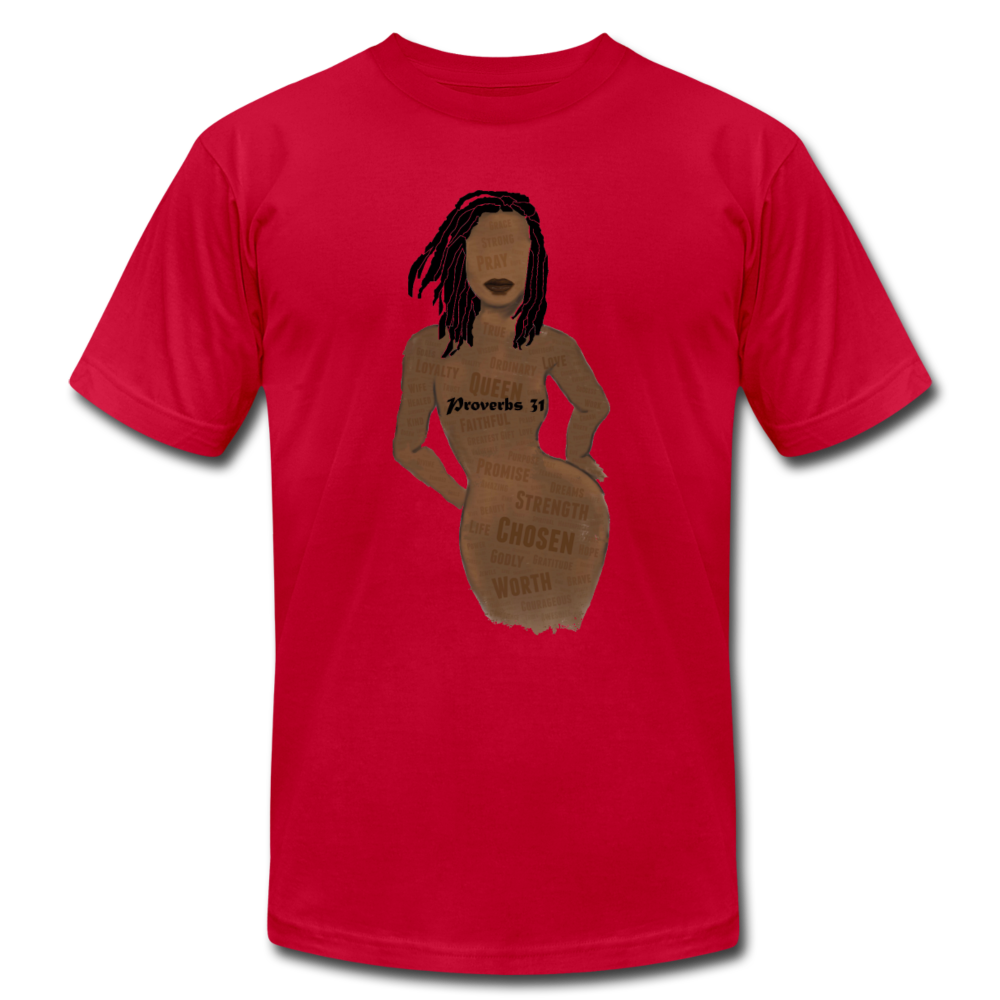 Proverbs 31 Loc Lady Jersey T-Shirt by Bella + Canvas - Obsidian's LLC
