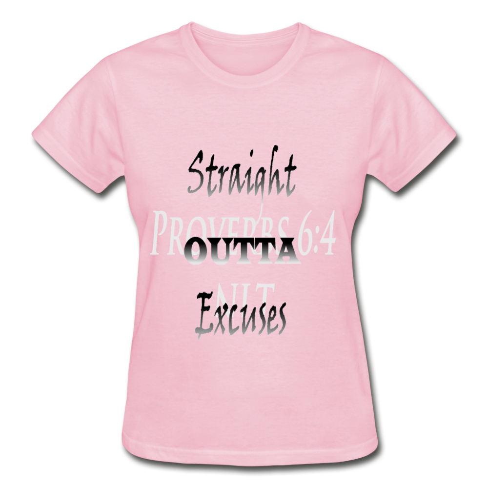 Straight Outta Excuses Gildan Ultra Cotton T-Shirt - Obsidian's LLC