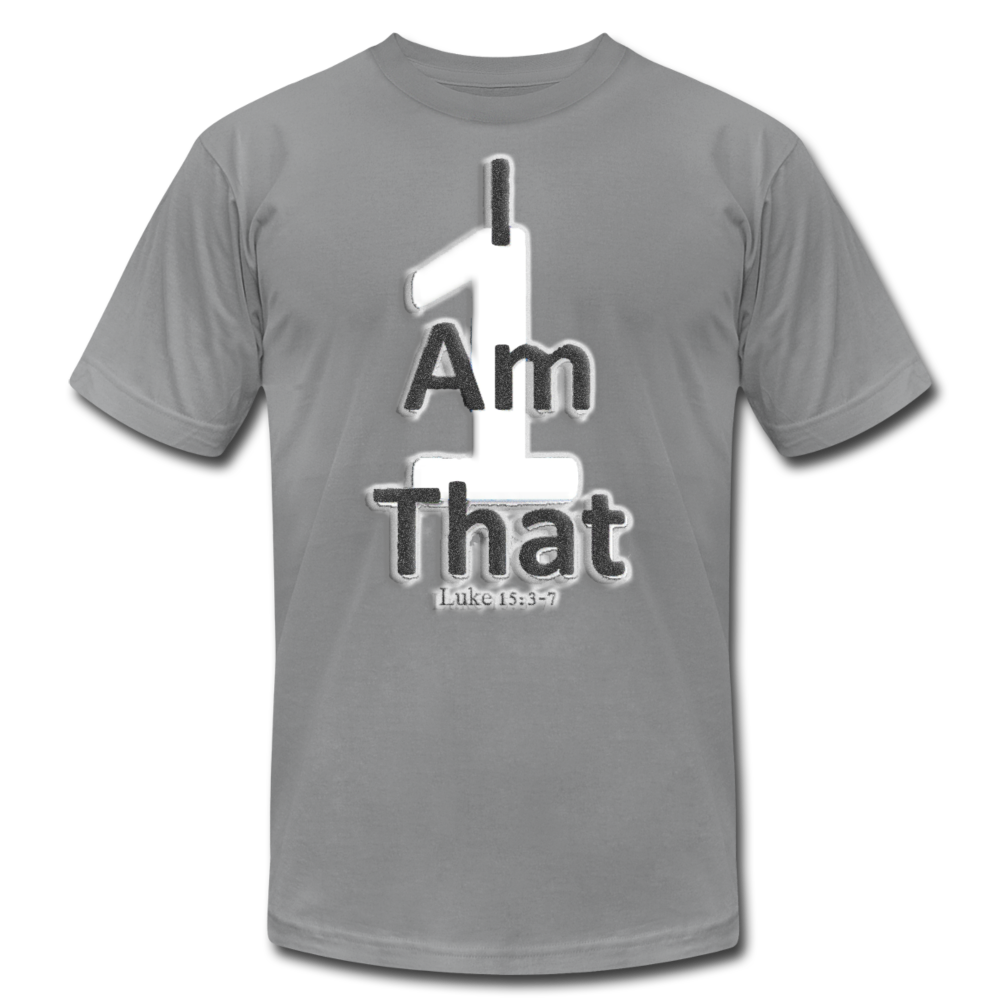 That One Unisex Jersey T-Shirt by Bella + Canvas - slate