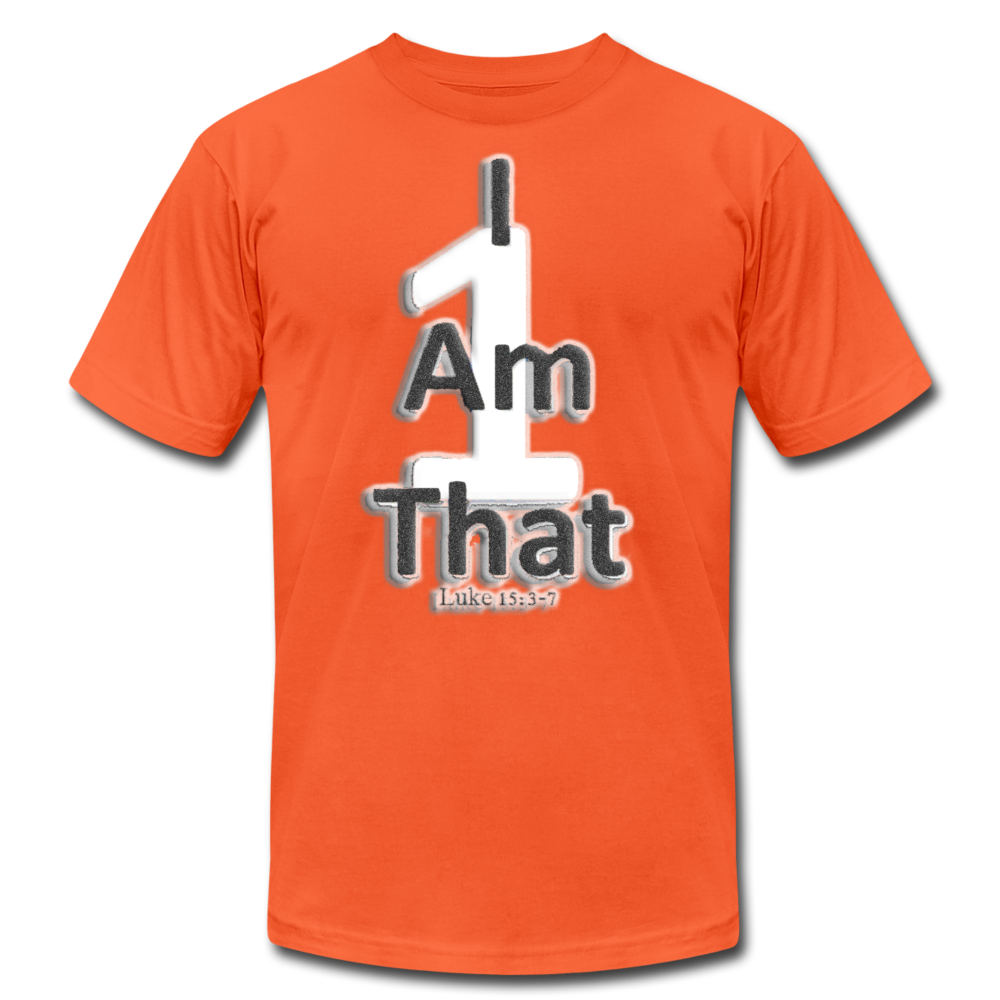 That One Unisex Jersey T-Shirt by Bella + Canvas - orange