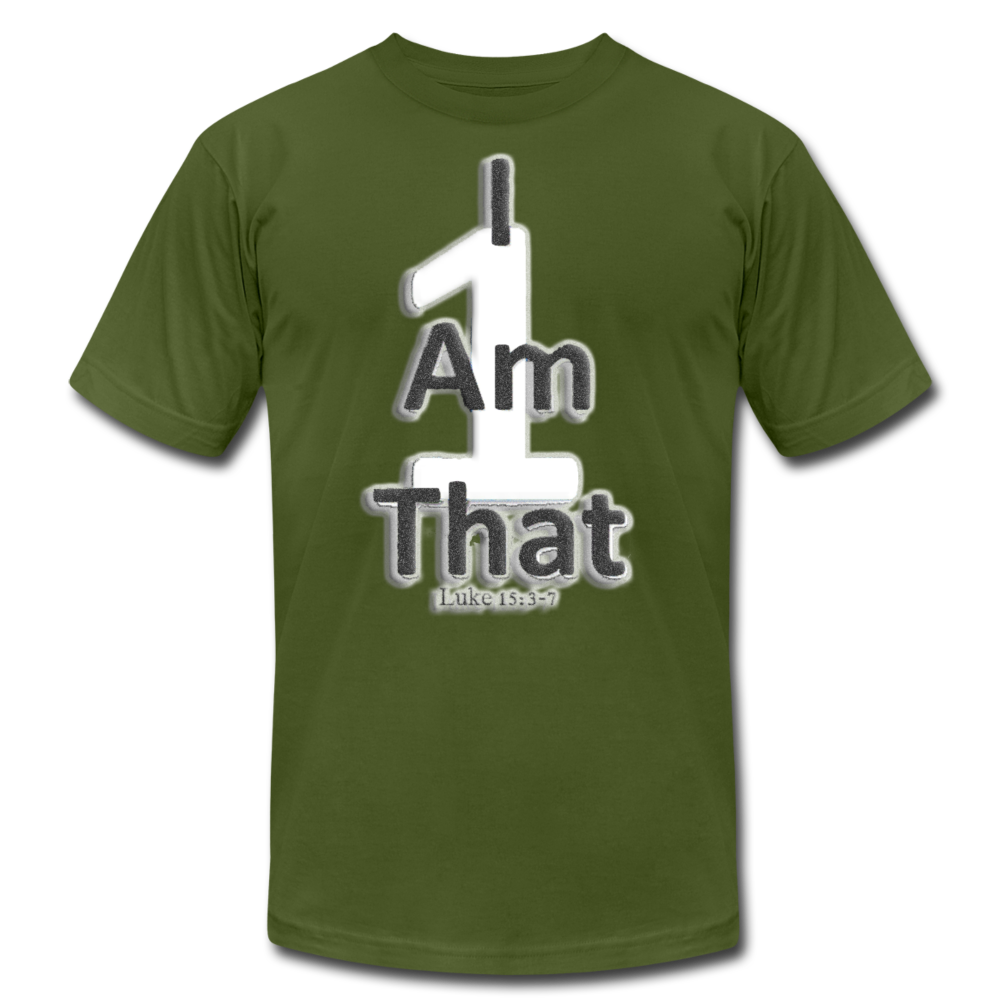 That One Unisex Jersey T-Shirt by Bella + Canvas - olive