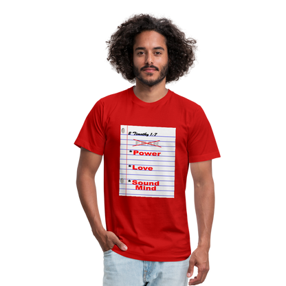 No FEAR Unisex Jersey T-Shirt by Bella + Canvas - red