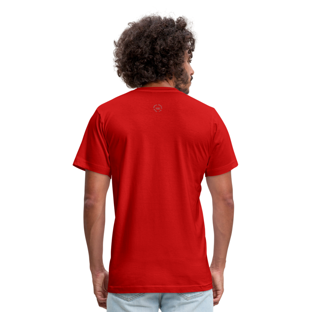 Straight Outta Excuses Unisex Jersey T-Shirt by Bella + Canvas - red