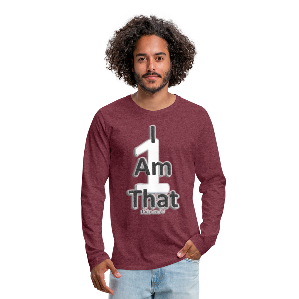 That One Premium Long Sleeve T-Shirt - heather burgundy