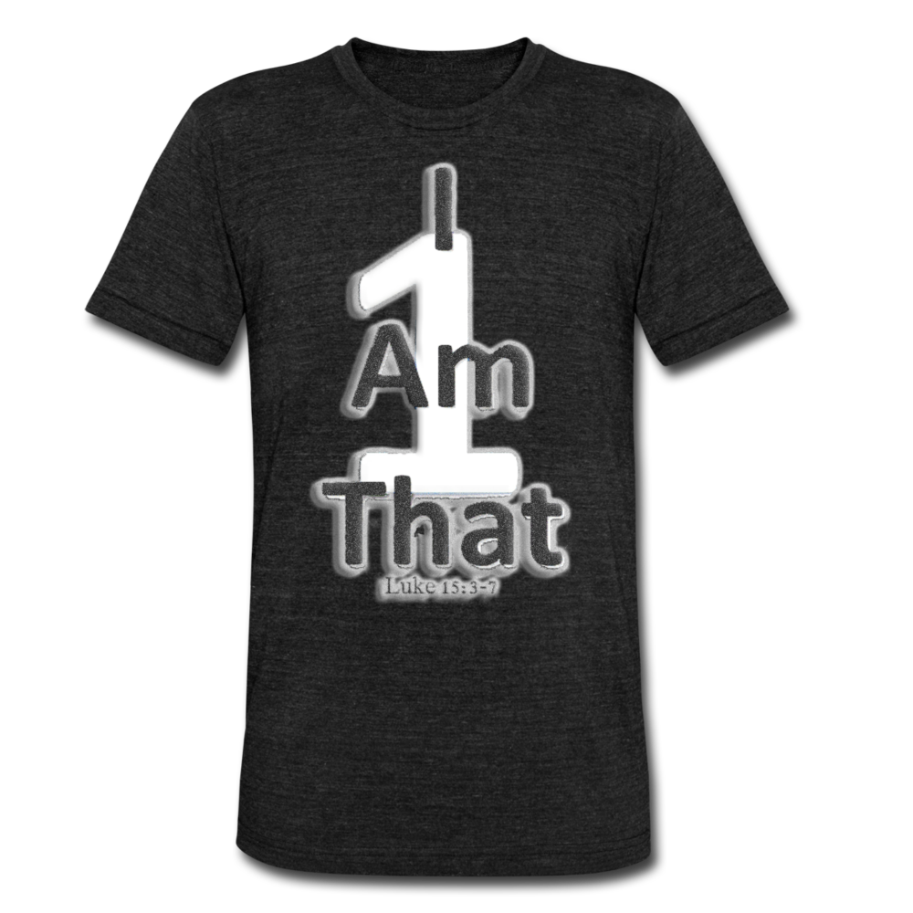 That One Unisex Tri-Blend T-Shirt - heather black