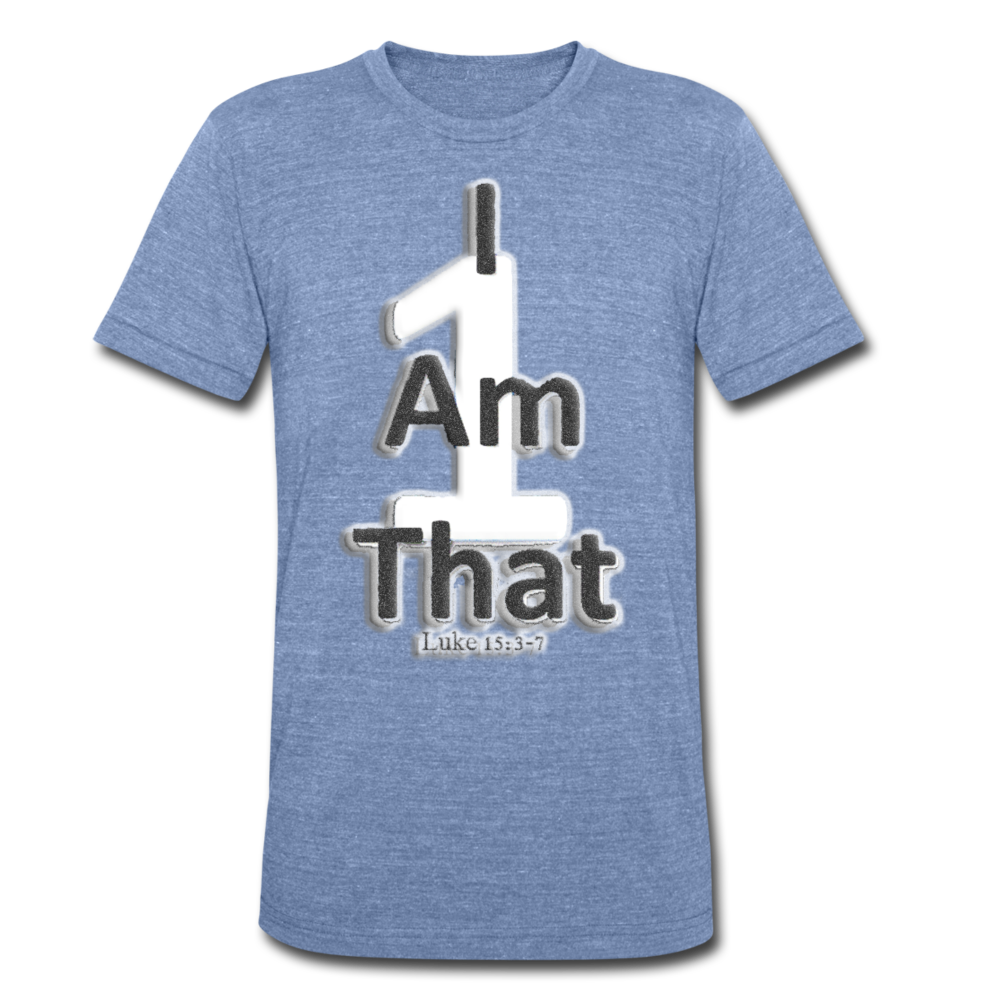 That One Unisex Tri-Blend T-Shirt - heather Blue