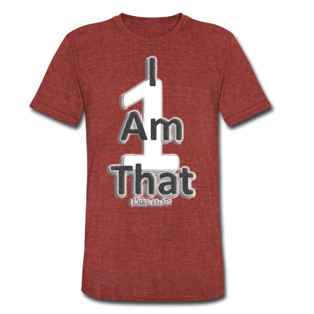 That One Unisex Tri-Blend T-Shirt - heather cranberry