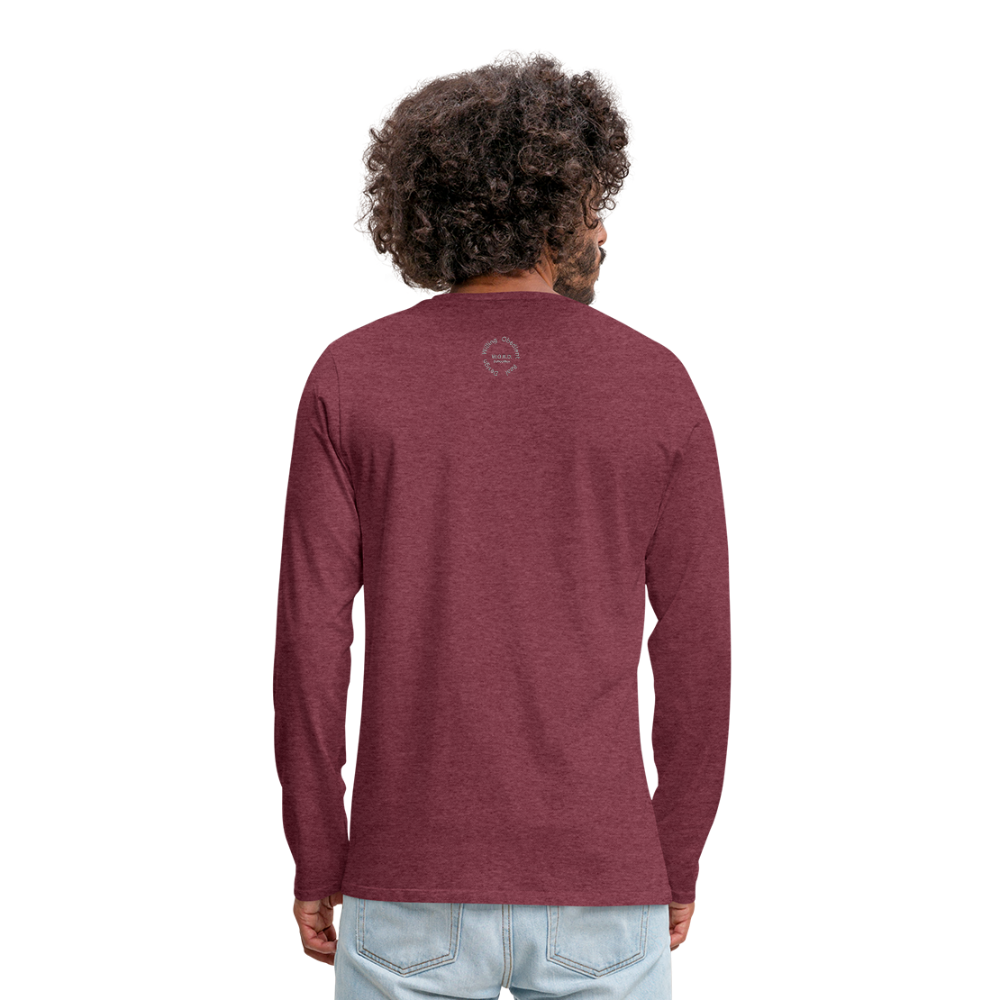 Kingston Men's Premium Long Sleeve T-Shirt - heather burgundy