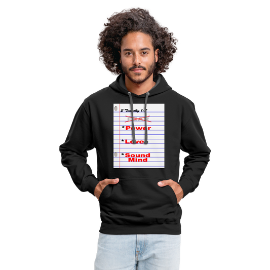 NO FEAR Unisex Hoodie - black/asphalt