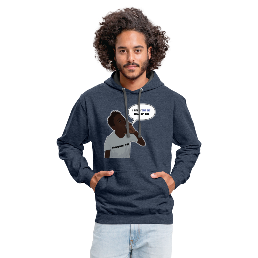 Kingston Unisex Hoodie - indigo heather/asphalt