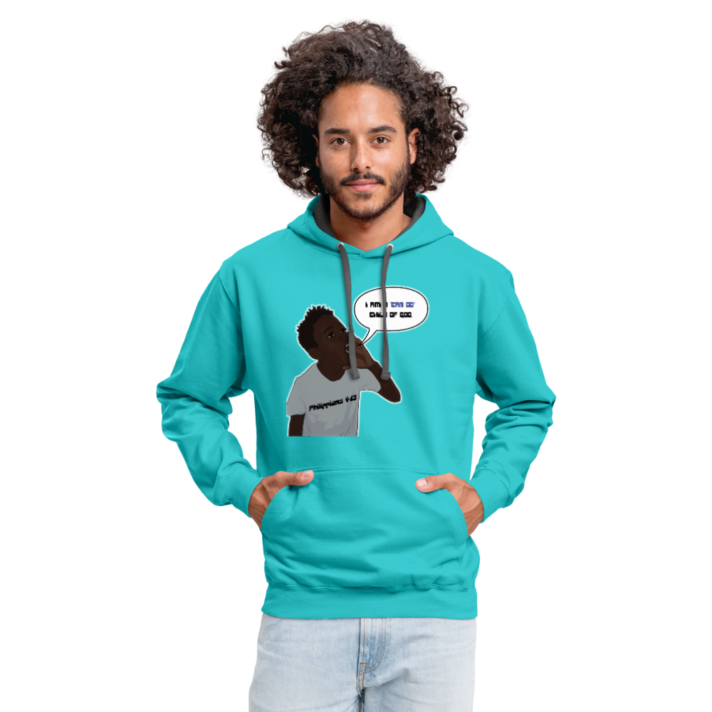 Kingston Unisex Hoodie - scuba blue/asphalt