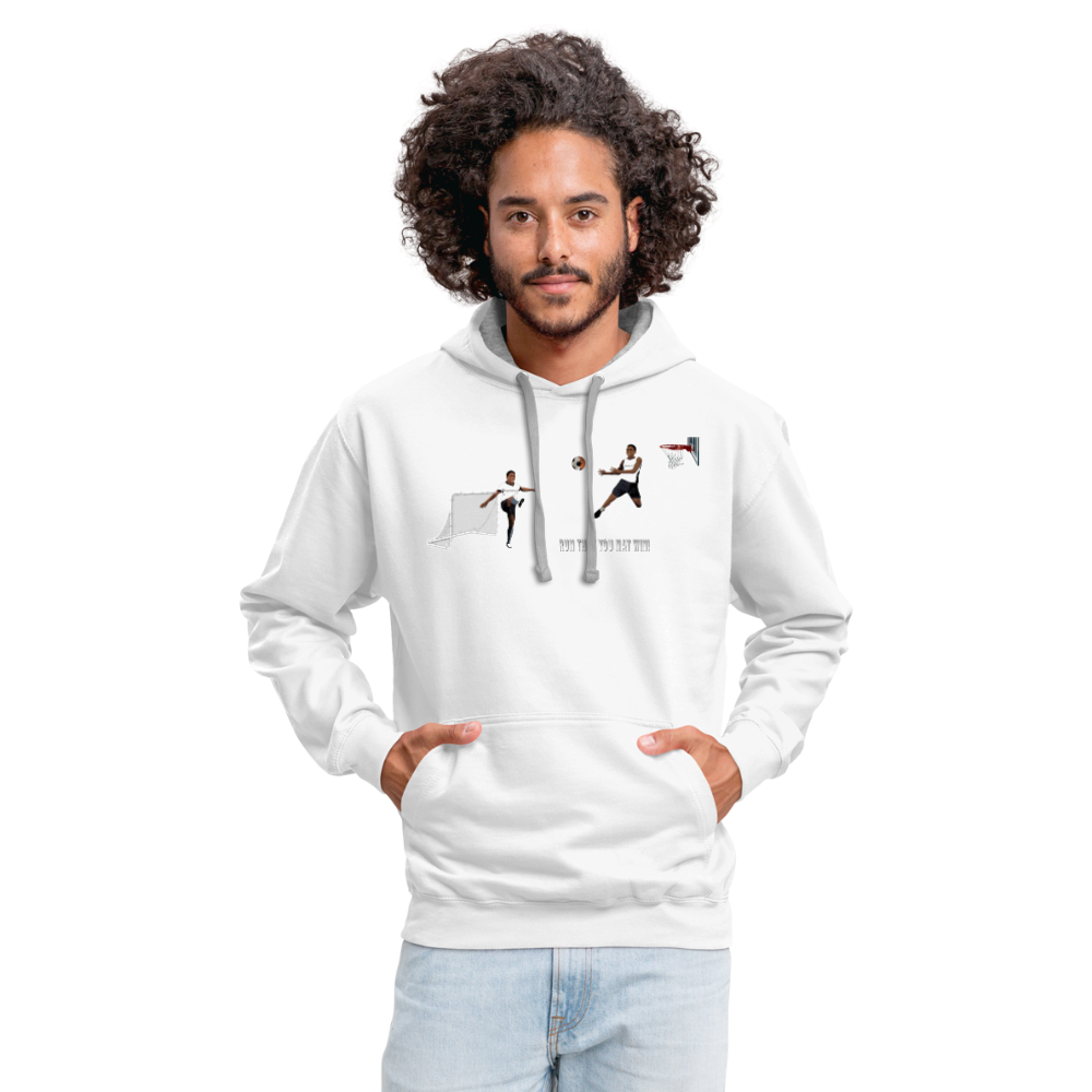 Amari Unisex Hoodie - white/gray