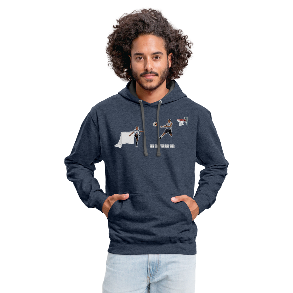 Amari Unisex Hoodie - indigo heather/asphalt