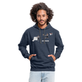 Amari Unisex Hoodie - indigo heather/asphalt