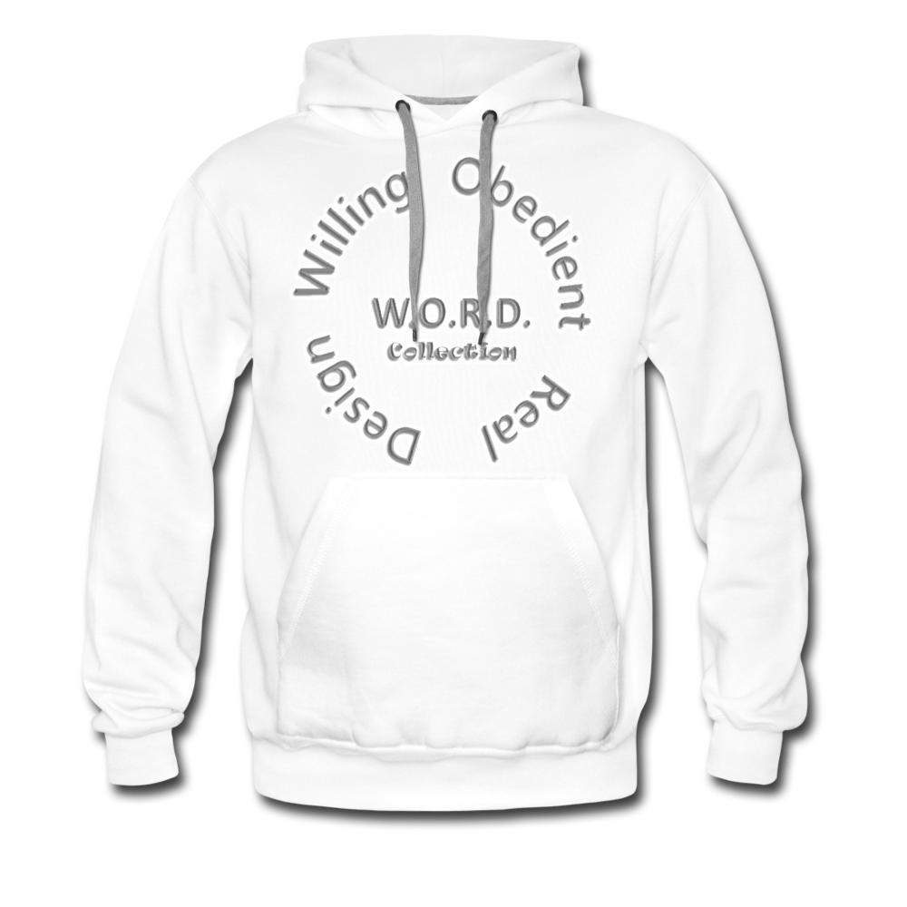 W.O.R.D. Men's Premium Hoodie - white