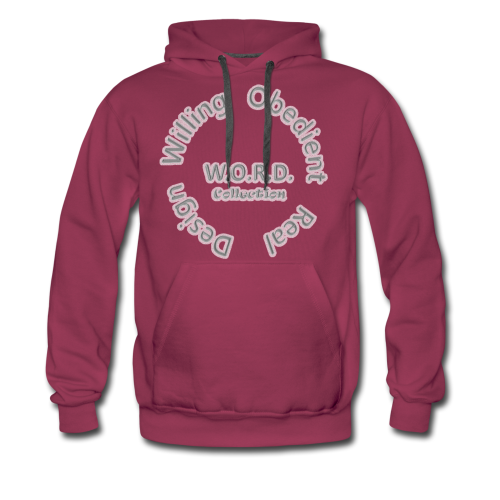 W.O.R.D. Men's Premium Hoodie - burgundy