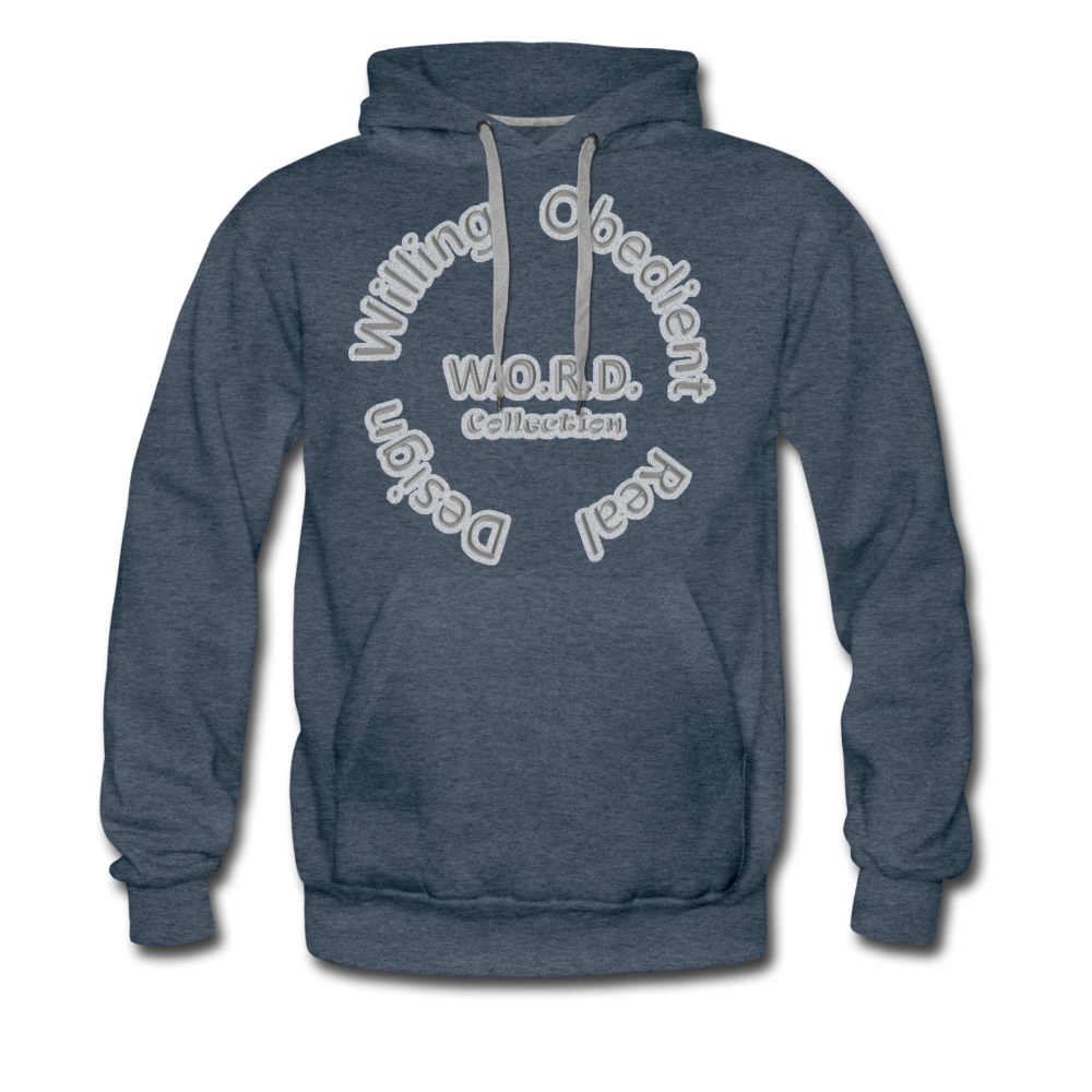 W.O.R.D. Men's Premium Hoodie - heather denim