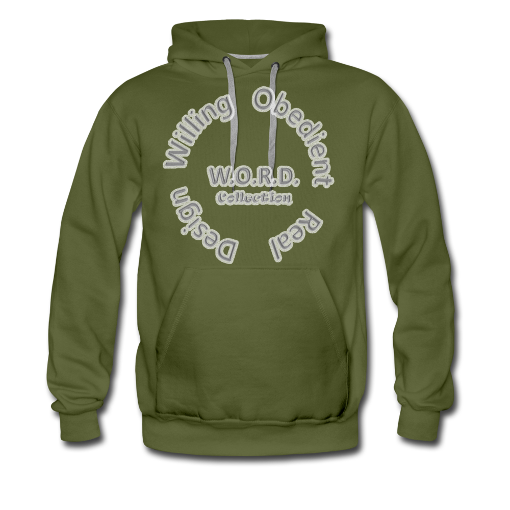 W.O.R.D. Men's Premium Hoodie - olive green