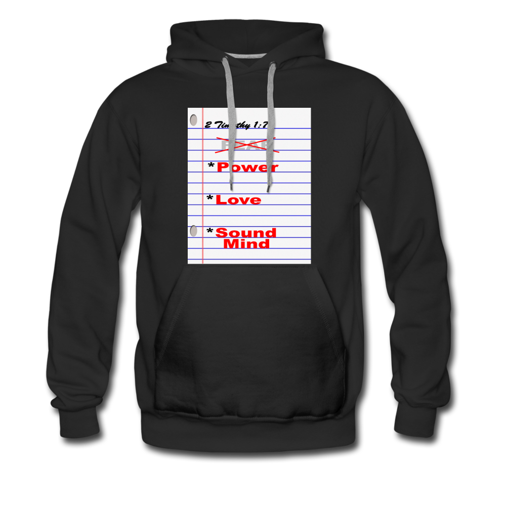 NO FEAR Men's Premium Hoodie - black